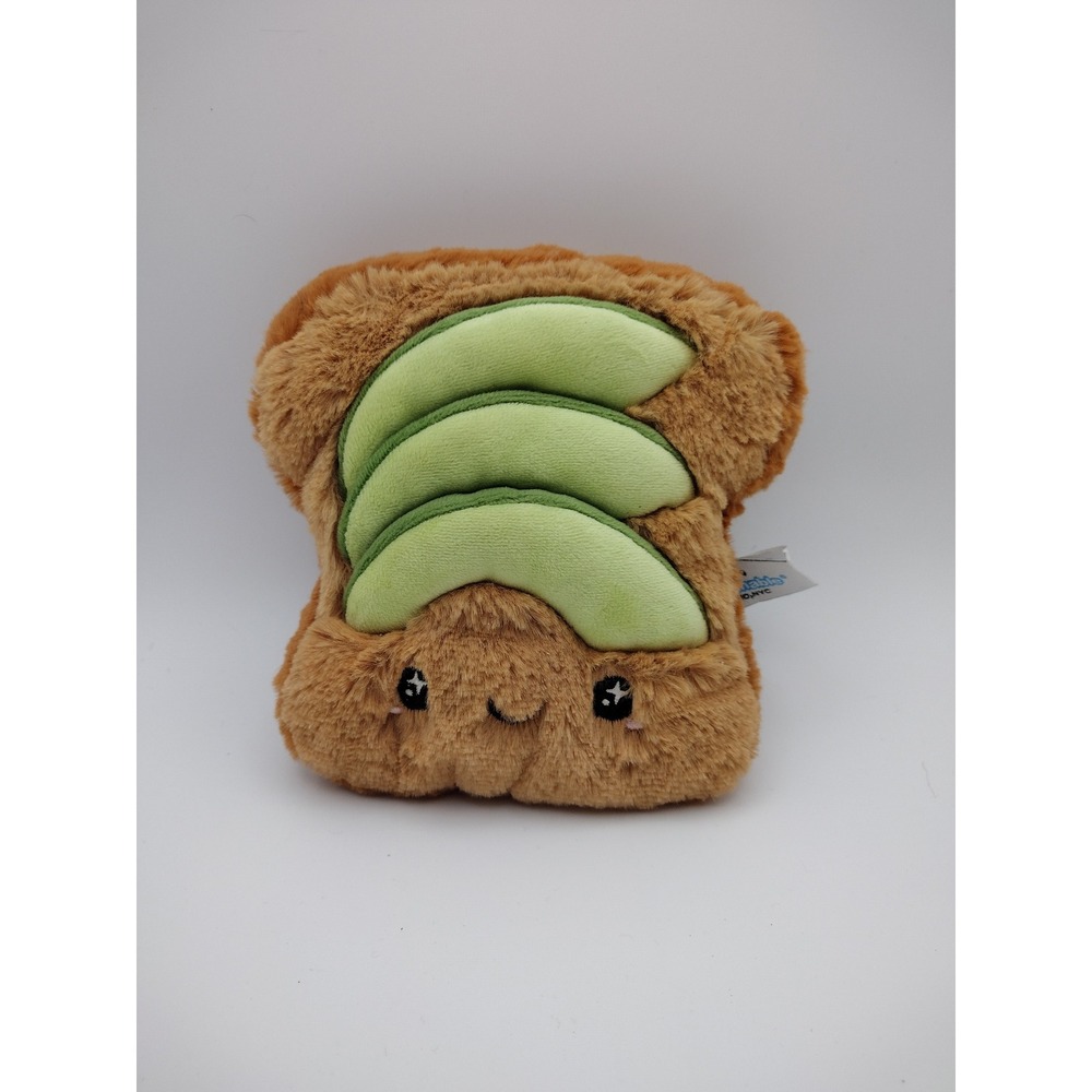 Squishable Avocado Toast Plush 7 Inch Comfort Food Soft Brown Green 2021 Toy